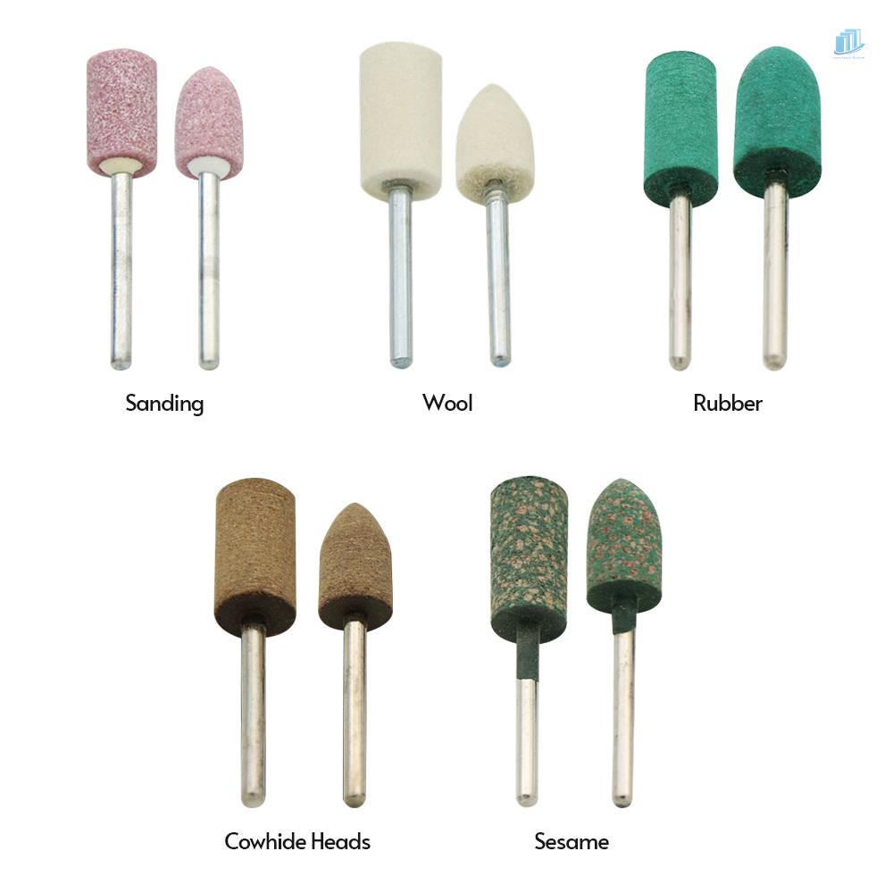 Bộ 100 Phụ Kiện Mài Đánh Bóng Điện Tử Bằng Cao Su Da Bò 1 / 8