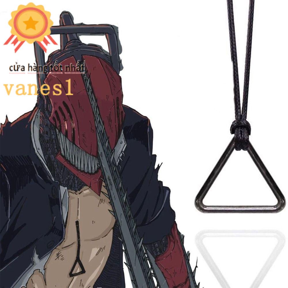 Vòng cổ Mặt Hình Tam Giác Máy Cưa Xích VANES1 Thời Trang Có Thể Điều Chỉnh