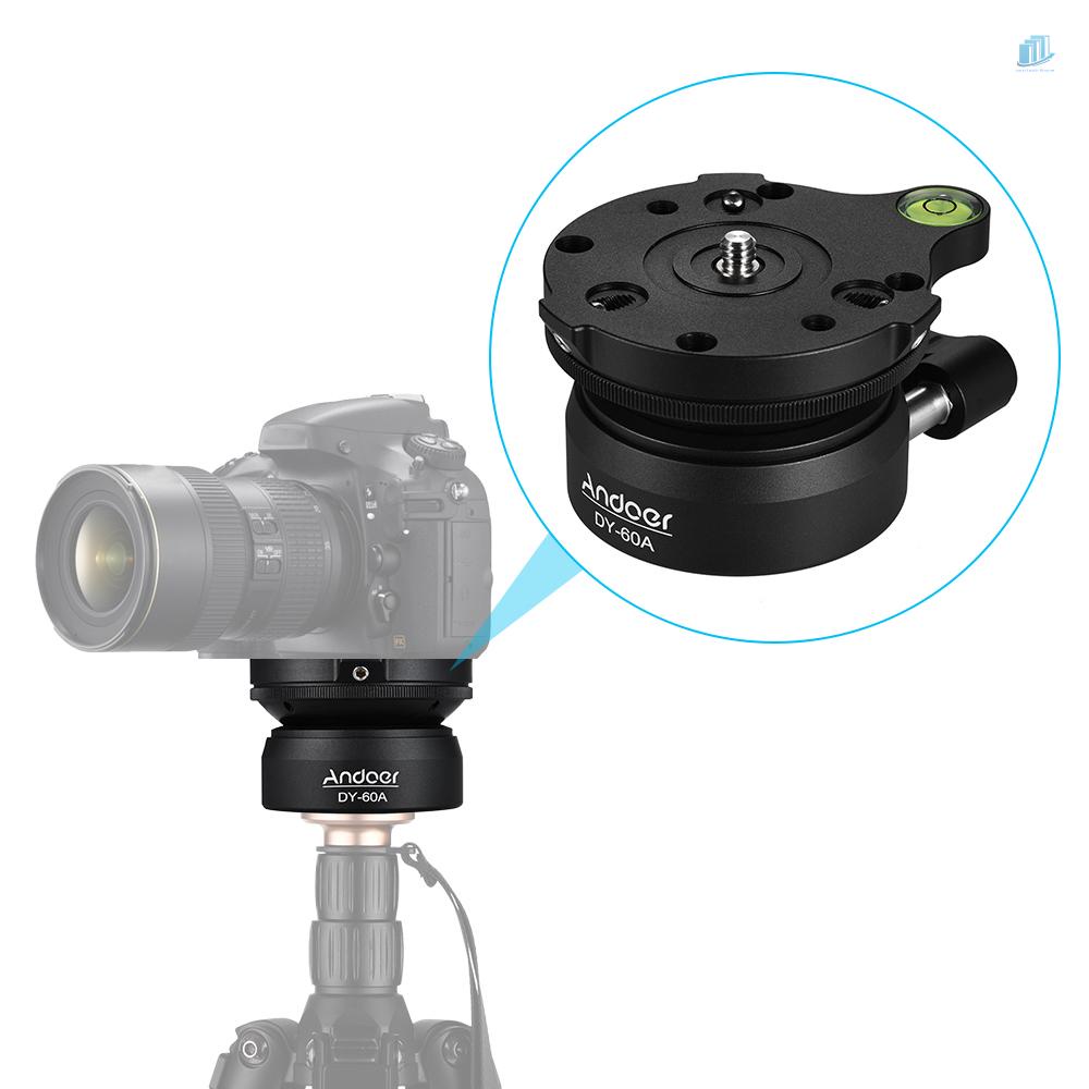 Đầu Bi Gậy Ba Chân Bằng Hợp Kim Nhôm 150 Độ Cho smartwatchinone Andoer DY-60A° Mức Bong Bóng Thay Thế Cho Máy Ảnh Dslrs 1 / 4 Inch