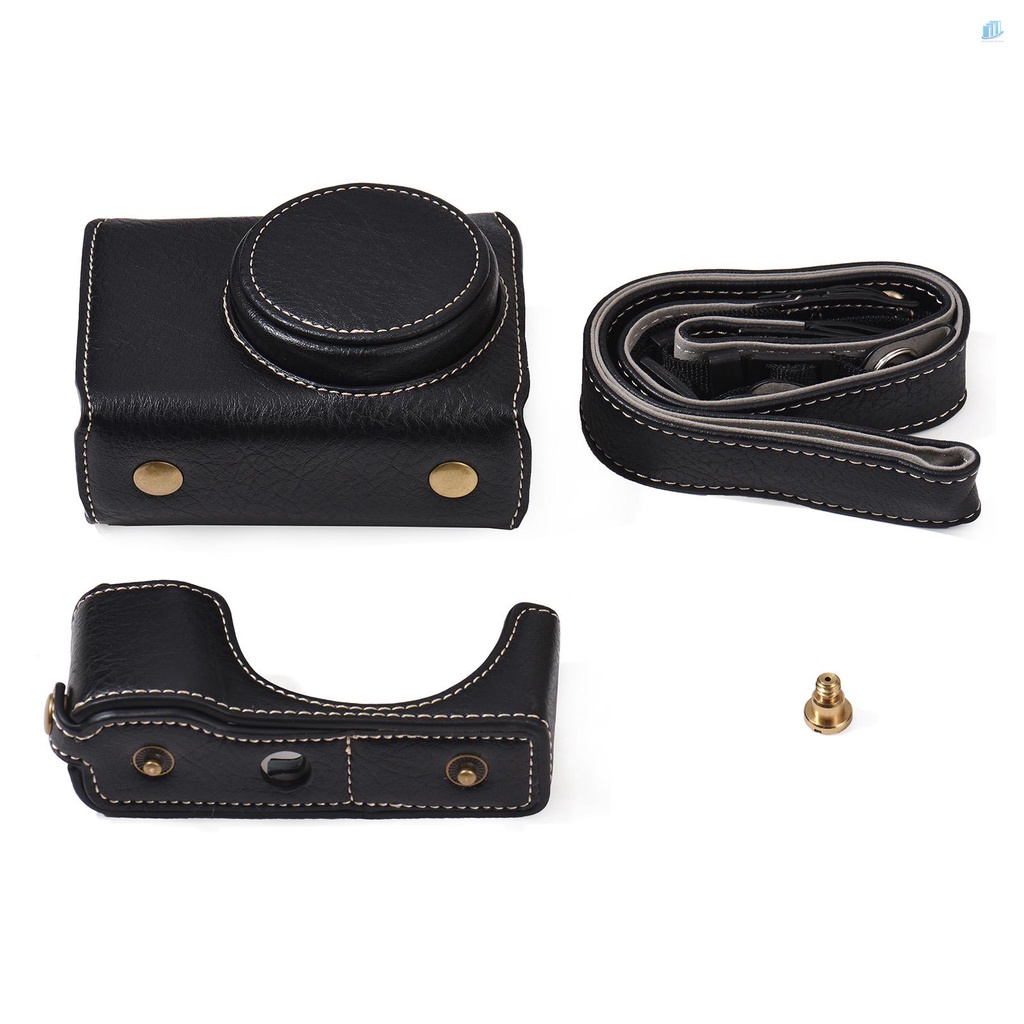 Túi Da Tổng Hợp Đựng Máy Ảnh Ricoh GR3 GR III / GR3X Kèm Dây Đeo Vai Tiện Dụng