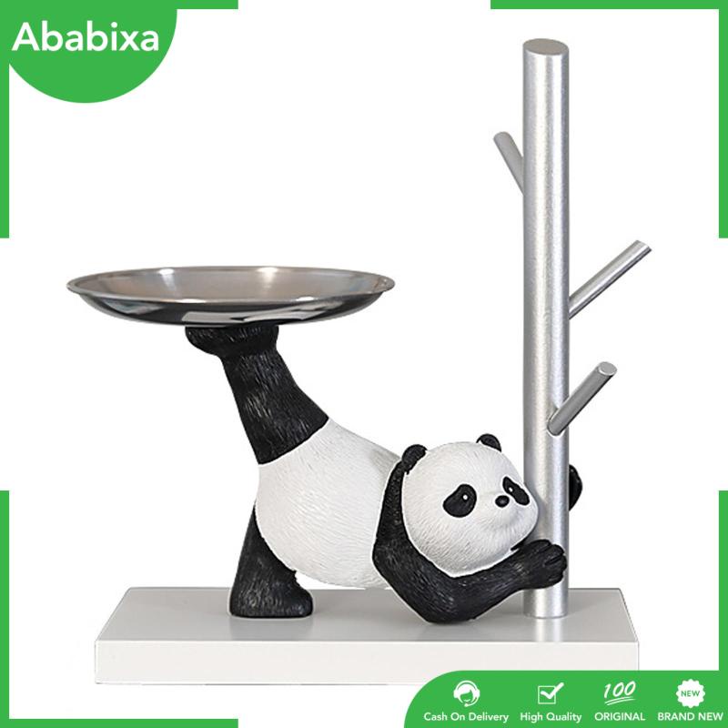 [Ababixa] Giá Đỡ Trưng Bày Tượng Gấu Trúc Bằng Nhựa Resin Để Bàn Có Móc Treo Trưng Bày Cho Văn Phòng / Phòng