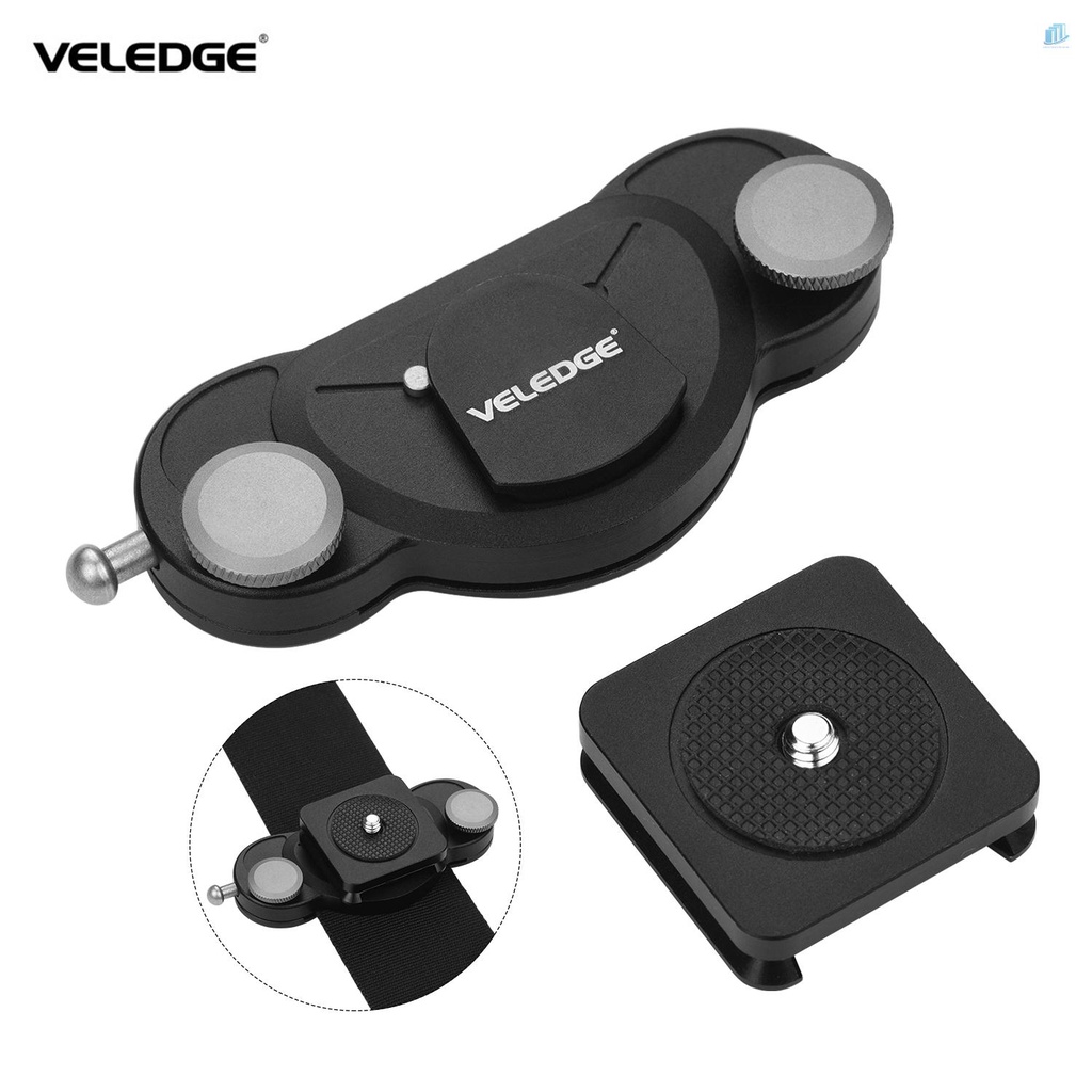 Khóa Kẹp Veledge Veledge Đeo Thắt Lưng Có Tấm Tháo Lắp Nhanh Cho Máy Ảnh DSLR
