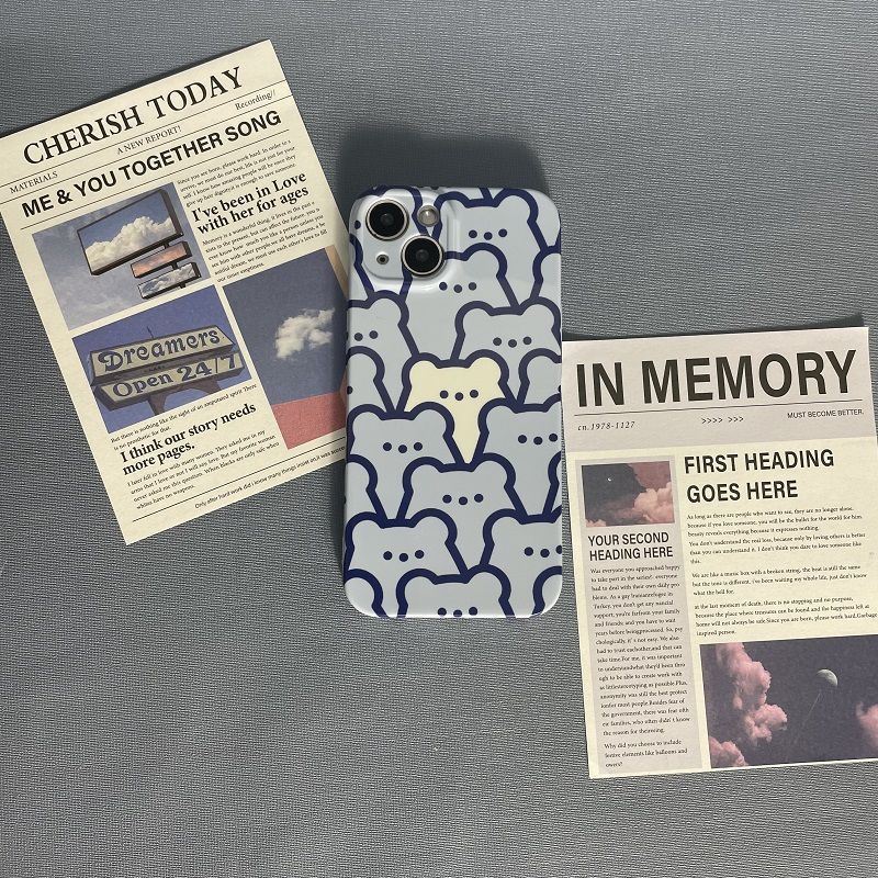 Ốp Điện Thoại In Hình Gấu Graffiti Hoạt Hình Dễ Thương Bảo Vệ Toàn Diện Cho Apple Iphone Promax 14 1213 11ins