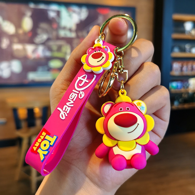 Disney Móc Khóa Hình Gấu Pooh Và Hoa Hướng Dương Xinh Xắn