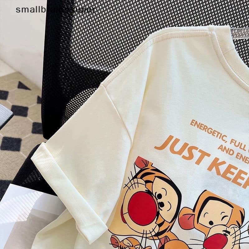 Áo Thun Tay Ngắn Cổ Tròn Dáng Rộng In Hoạt Hình Thời Trang Mùa Hè Cho Nữ