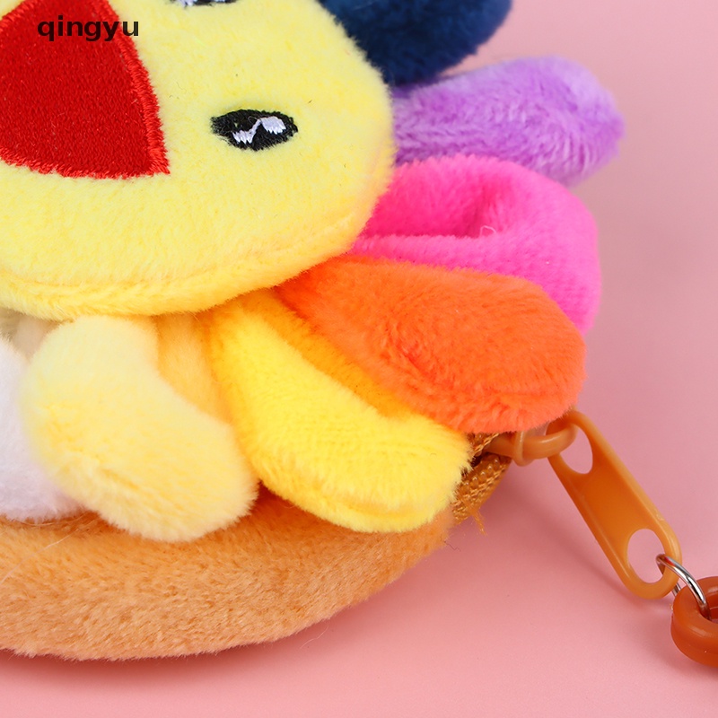 1 Móc Khóa Hình Hoa Hướng Dương Mặt Cười Nhồi Bông Nhiều Màu Sắc qingyu