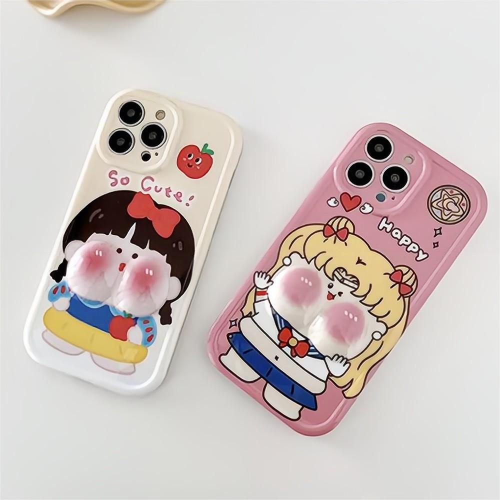 Ốp Điện Thoại TPU Silicon Mềm Chống Sốc Hình Công Chúa Ass 3D Cho IPhone 14 Pro Max 13 12 11 Pro Max