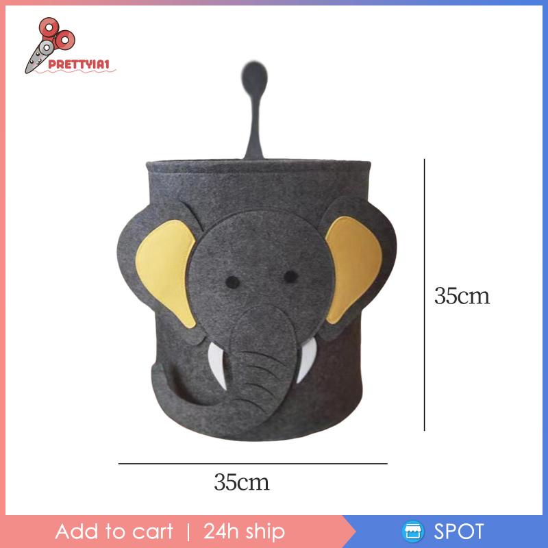 Giỏ Đựng Đồ Giặt [Prettyia1] Bằng Nỉ Mềm Nhẹ Thiết Kế Dễ Thương Cho Trẻ Em