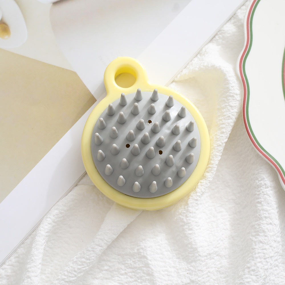 Lược Gội Đầu Massage Tóc, Thư Giãn Da Đầu Silicon (giao màu ngẫu nhiên)