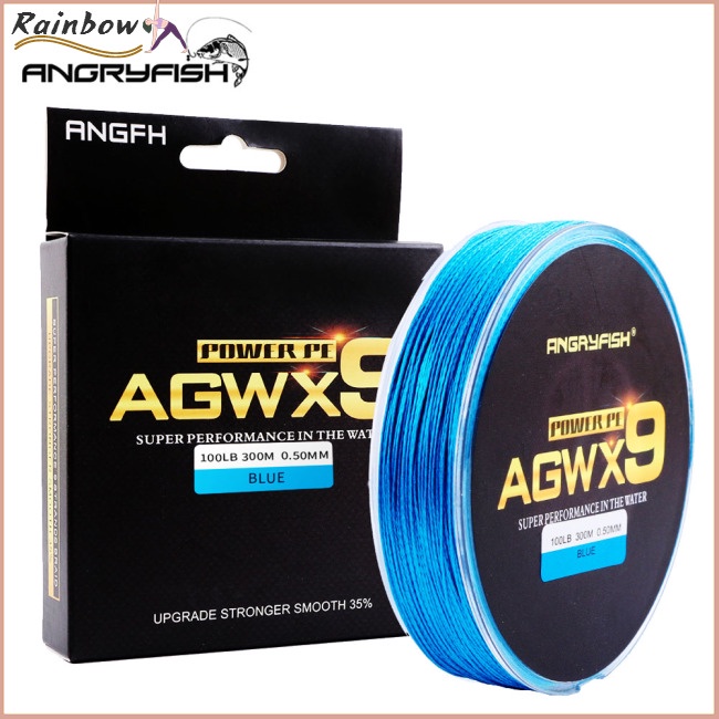 Cuộn Dây Câu Cá Angryfish Agwx9 Dài 300m Chất Lượng Cao
