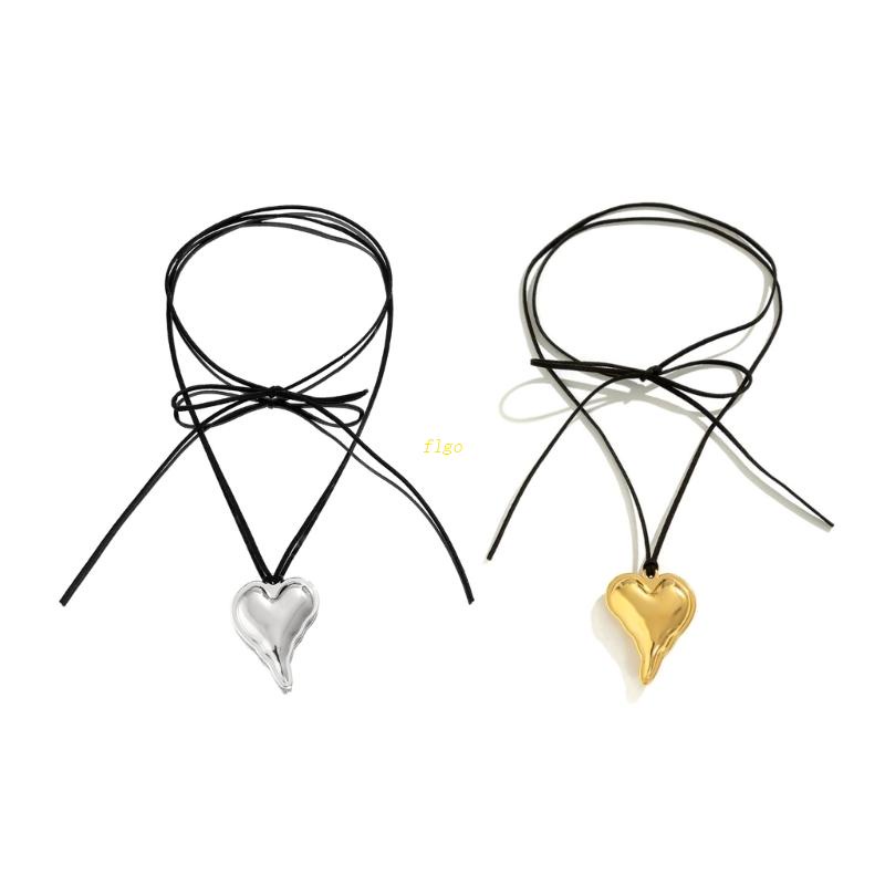 Dây Chuyền Hình Trái Tim Phong Cách Hàn Quốc