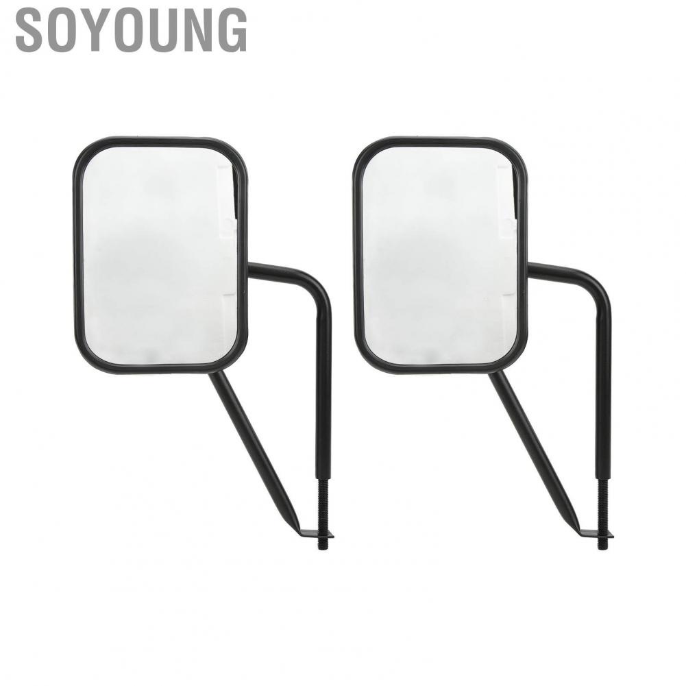 Soyoung Rear View Mirrors Side Rearview Mirror 7.7in for Vehicle Replacement  Wrangler JK JL TJ YJ CJ