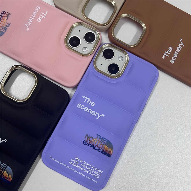 Ốp Điện Thoại Mềm Chống Rơi Hình The North Face 3D Cho iPhone 14 Pro Max iPhone 11 12 13 Pro Max