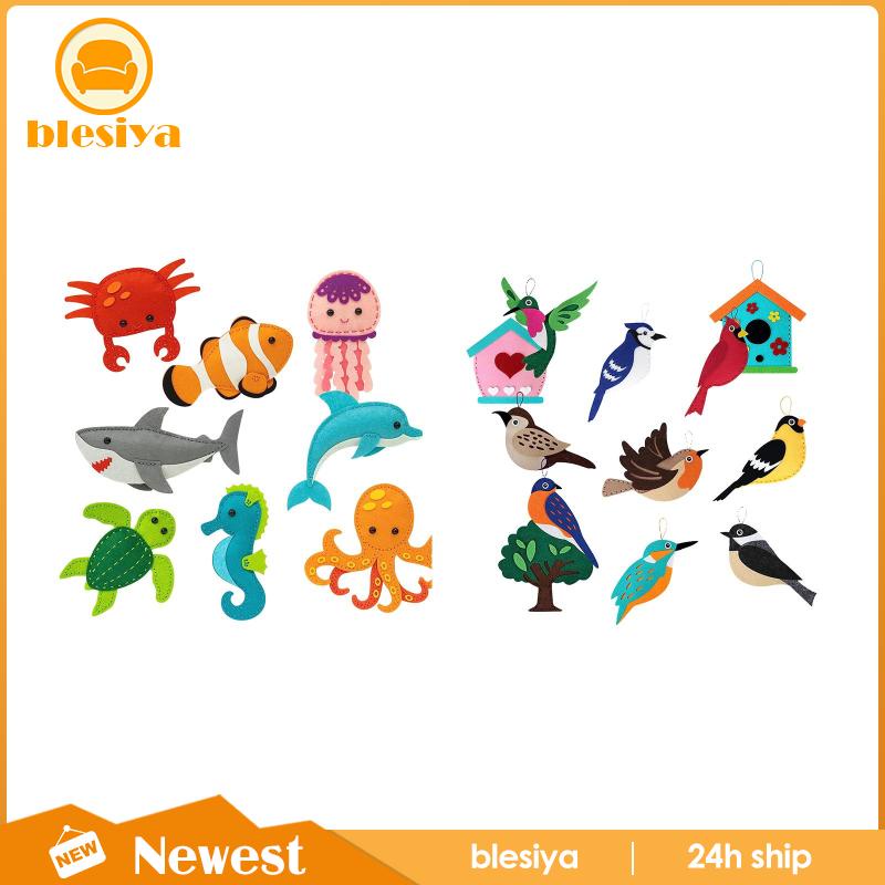 Bộ Dụng Cụ May Vá Thủ Công Hình Cá Và Chim Cho Người Mới Bắt Đầu