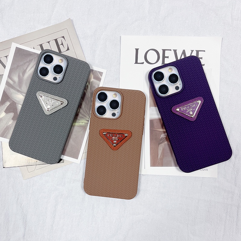 Fashion prada High luxury style iPhone 14 13 ProMax 14plus 14 Xs Max XR Phone Case for Apple 12 ProMax 13 13Pro 11pro 14pro 7 8 Plus 7+ 8+ Candy Weave Soft Cover Phone Case