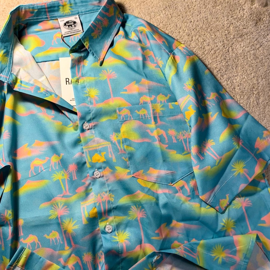 NRVP Áo Sơ Mi Nữ Ngắn Tay In Họa Tiết Độc Đáo Phong Cách Hàn Quốc Mới