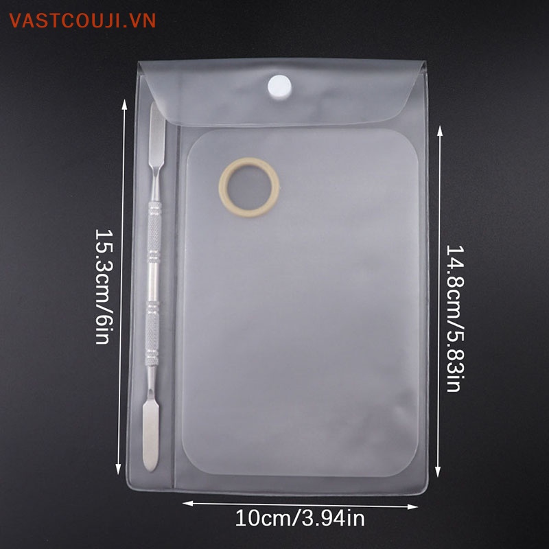 Set 2 Bảng Acrylic Dùng Trộn Màu Trang Điểm Tiện Dụng