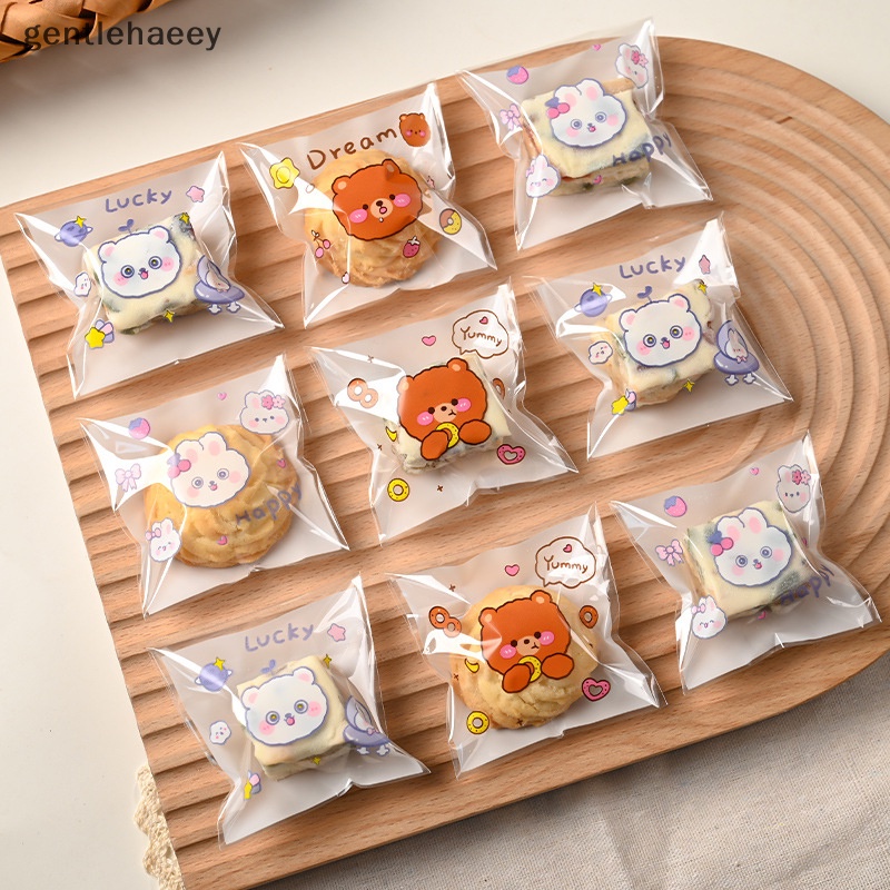 Set 100 Túi Nhựa Trong Suốt Đựng Bánh Kẹo 7 * 7CM