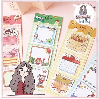 Set giấy ghi chú dễ thương mỗi set 3 mẫu dùng để take note / DIY
