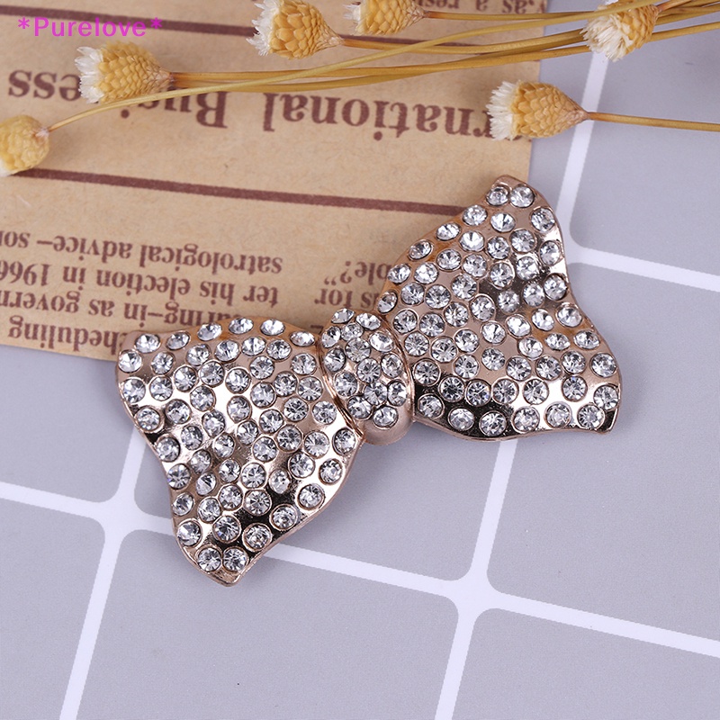 1 Khóa Kẹp Kim Loại Đính Đá Trang Trí Giày Sang Trọng Mới