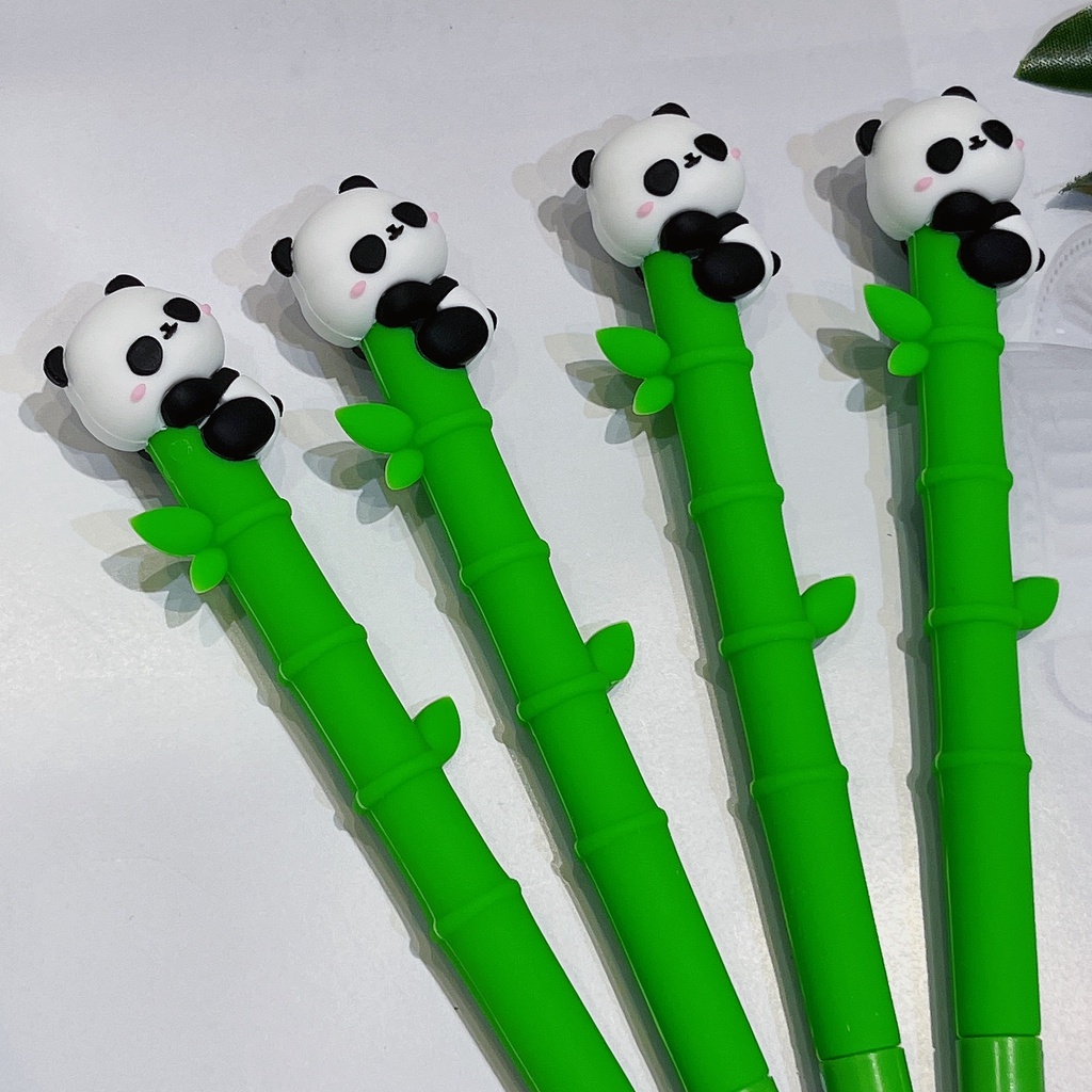 1 Bút Mực Gel Silicon Hình Gấu Trúc Dễ Thương