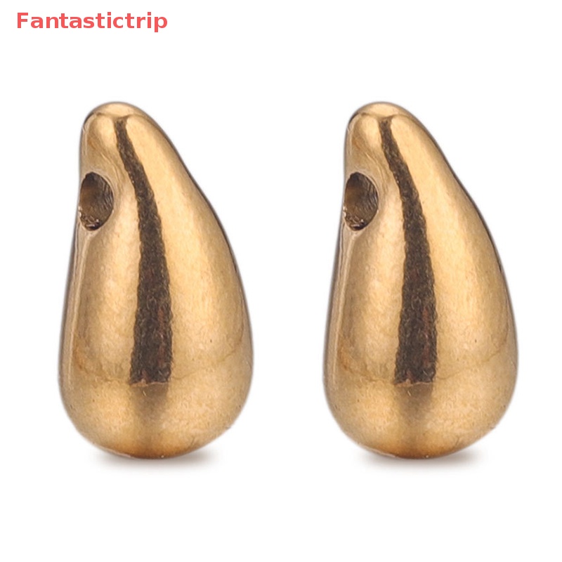 Mặt Vòng cổ / Bông Tai Hình Giọt Nước Bằng Thép Không Gỉ DIY Mới