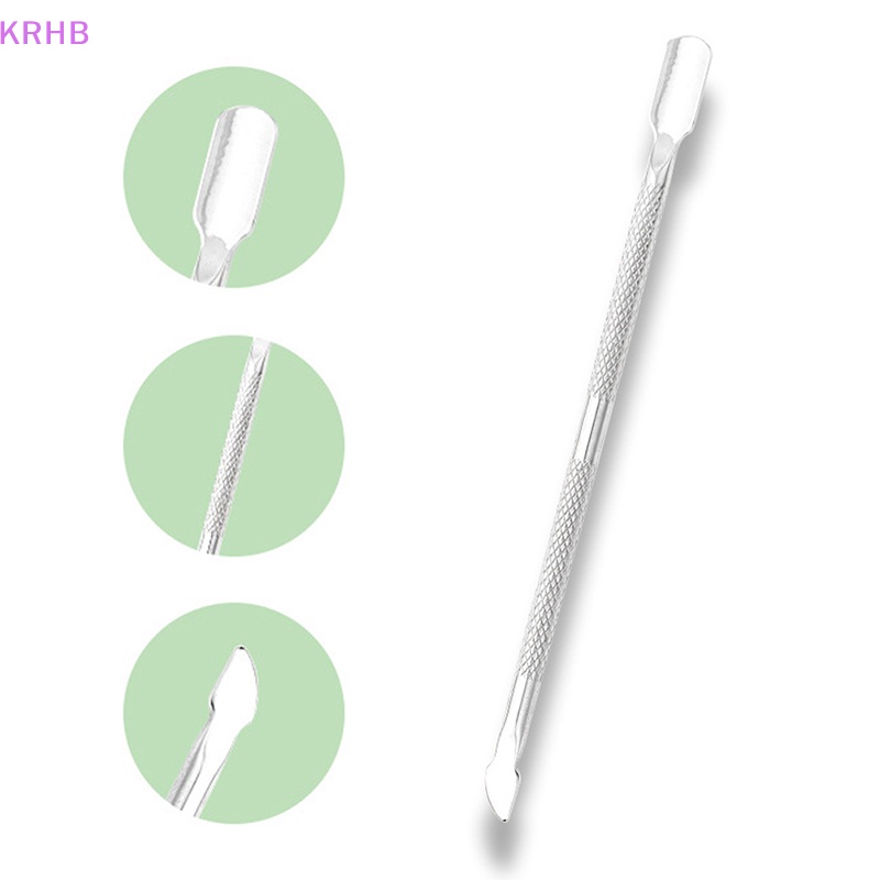 Bộ Dụng Cụ Làm Móng Hai Đầu Bằng Thép Không Gỉ Mới