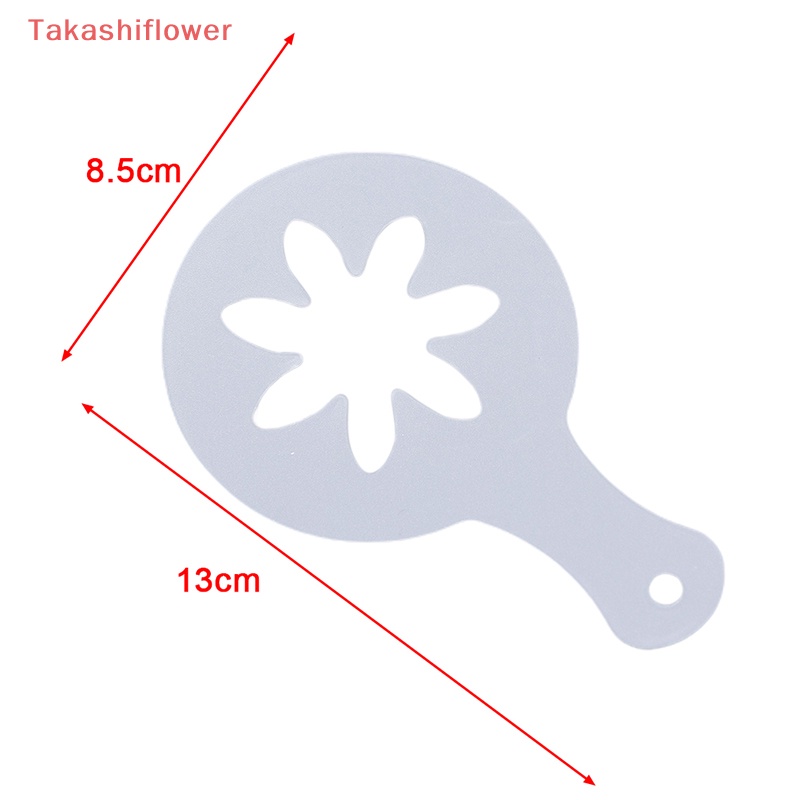 Set 16 Khuôn Tạo Hình Trang Trí Bánh Kem / Cà Phê / Cappuccino DIY