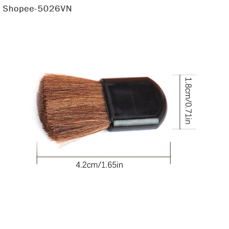 Set 10 Cọ Trang Điểm Đầu Phẳng Mini Chuyên Nghiệp