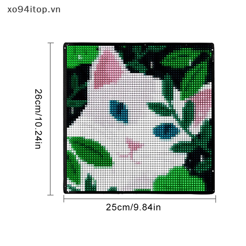 Bảng Điều Khiển Bluetooth Màn Hình LED HD 64 * 64 Gắn Cửa Sổ Xe Hơi