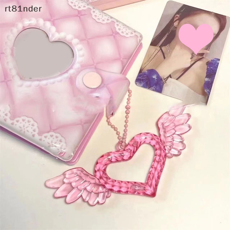 Rt Móc Khóa Xe Hơi Album Ảnh Mặt Trái Tim Trái Tim Rỗng Màu Hồng Tokyo Llaveros Quà Tặng Bạn Gái Bạn Gái