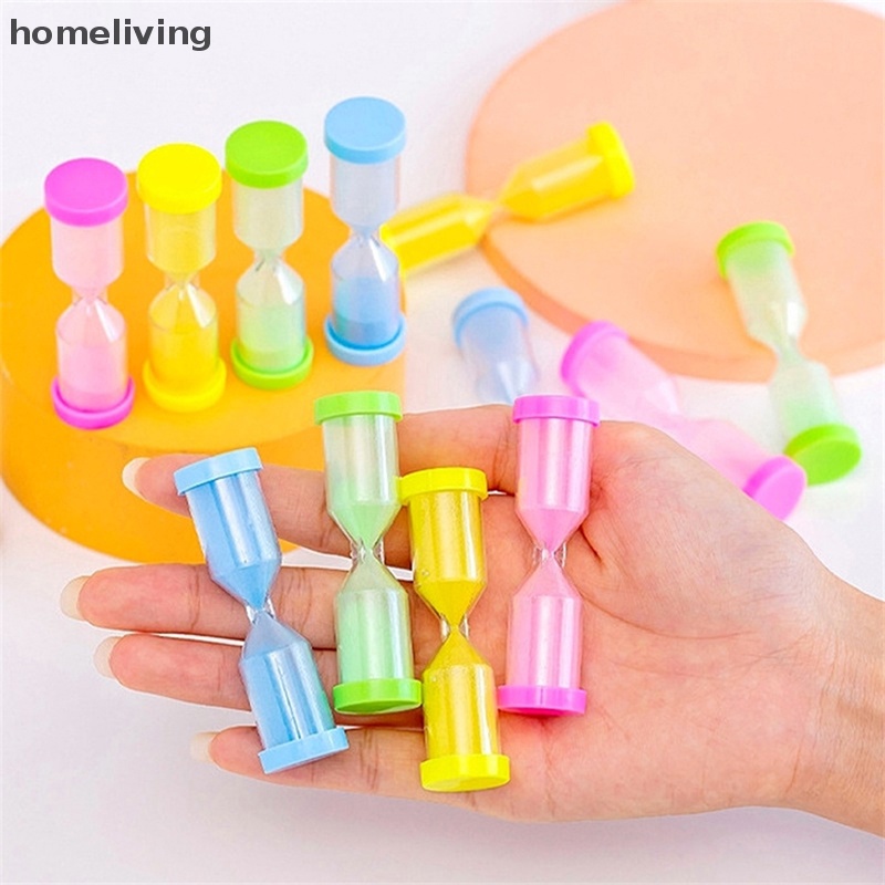 Set 3 Đồng Hồ Cát Mini Nhiều Màu Sắc Có Hẹn Giờ Chải Răng Cho Bé