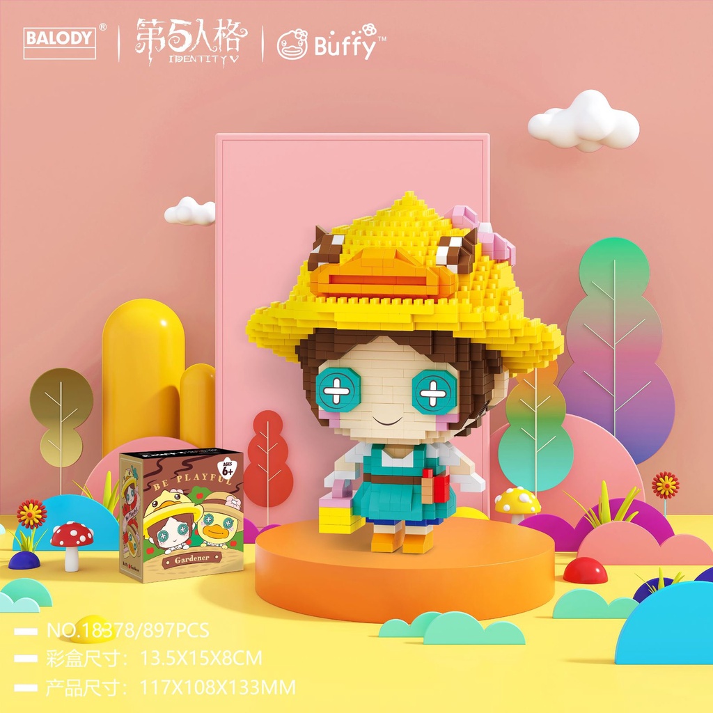 Đồ Chơi Lắp Ráp Hoạt Hình Dễ Thương Cho Bé 18375-18378