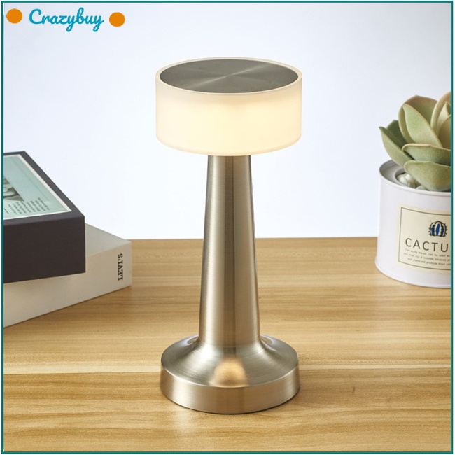 Cr Đèn Led Để Bàn 3 Màu Tiết Kiệm Năng Lượng Phong Cách Retro
