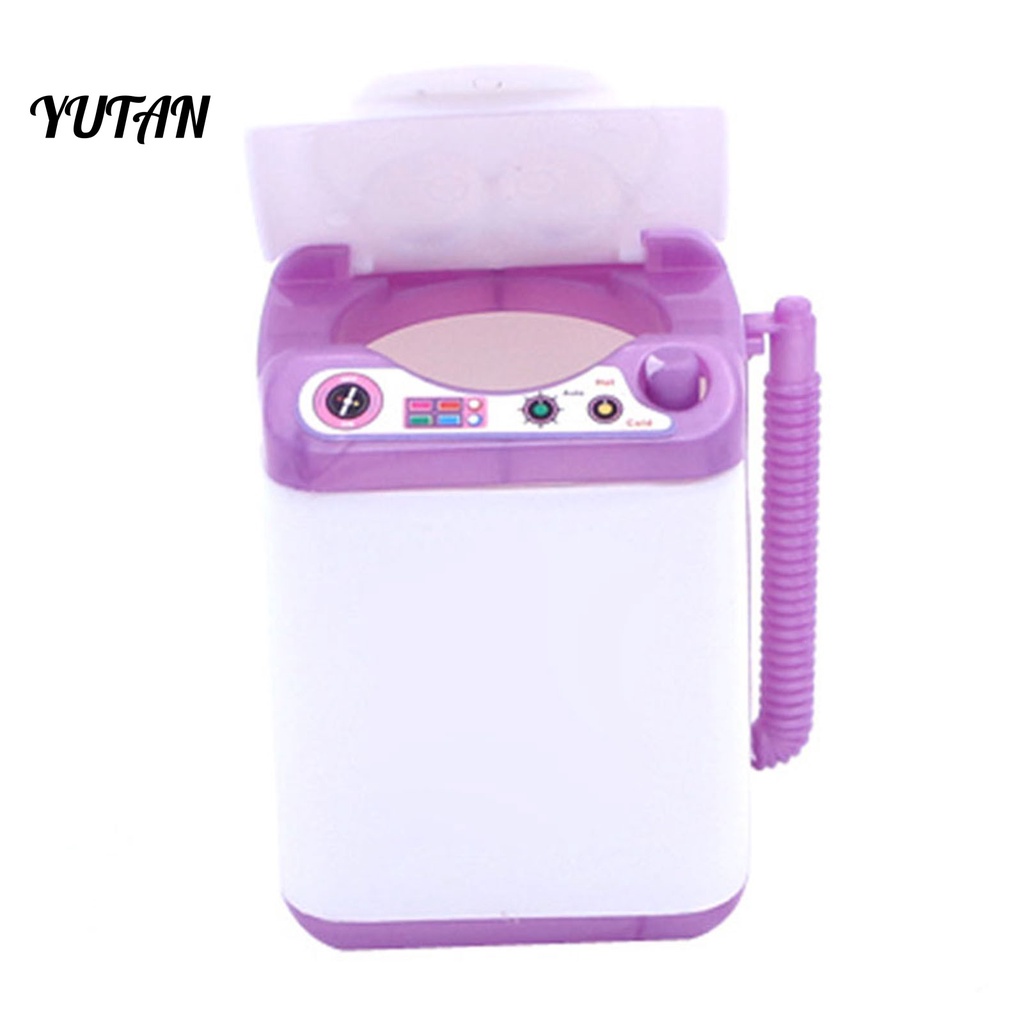 Yutan-doll Máy Giặt Đồ Chơi Mini Bằng Silicon Dễ Thương Lên Màu Nhanh Cho Nhà Búp Bê