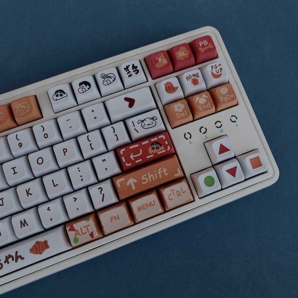 Crayon Shin-chan Keycaps XDA Profile Anime PBT Dye Sub Bàn Phím Cơ Keycap