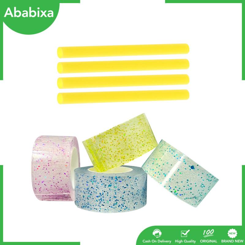 Bộ 4 Cuộn Băng Keo Nano Trong Suốt Lấp Lánh Đa Năng Không Để Lại Dấu Vết Dùng Trang Trí Đồ Thủ Công DIY