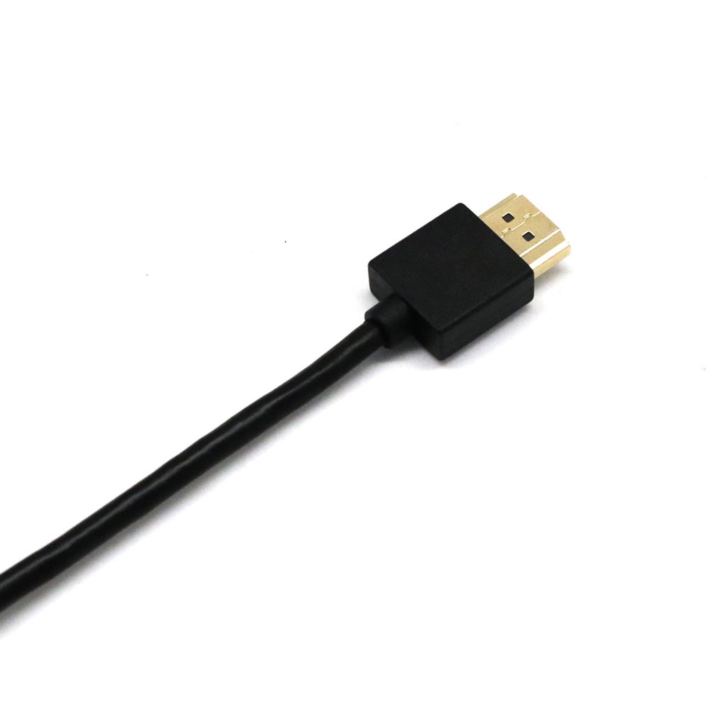 Black Ultra Slim Thin Hdmi-Compatible Cable For Bluray Dvd Ps3 Tv Xbox Lcd Pc 1080P Durable [Q/1]
