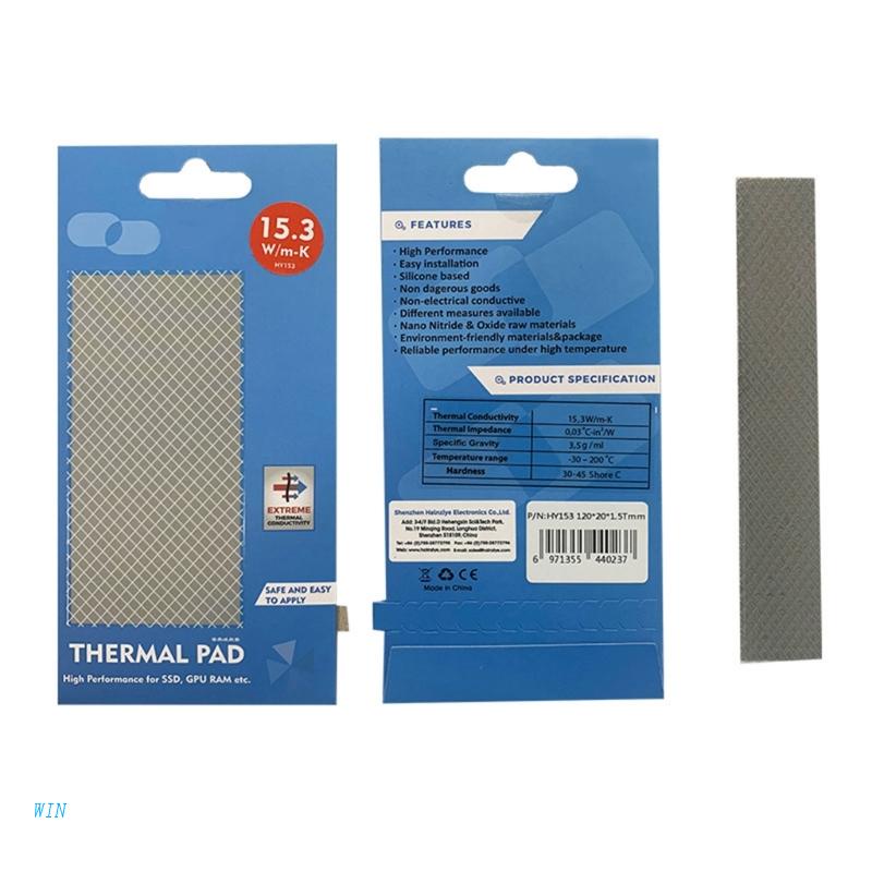 Tấm Đệm Tản Nhiệt HY153 15.3W / m-k CPU GPU Bằng Silicon Tiện Dụng
