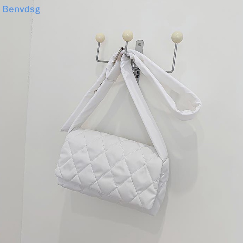 Túi Xách Đeo Chéo Vai Bằng Nylon Cotton Sáng Bóng Sức Chứa Lớn Mùa Đông Cho Nữ