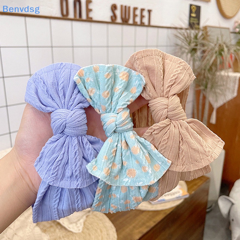 Set 3 Băng Đô Đan Len Co Giãn Cho Bé Gái