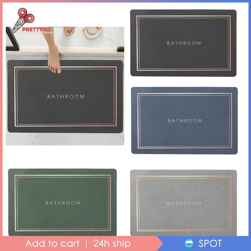 [Prettyia1] Thảm Cao Su Thấm Nước Tốt Cho Phòng Tắm