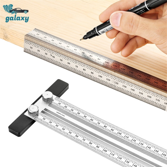 Galaxy Thước Đo Góc Vuông Bằng Hợp Kim Nhôm Độ Chính Xác Cao 180mm / 200mm / 300mm / 400mm