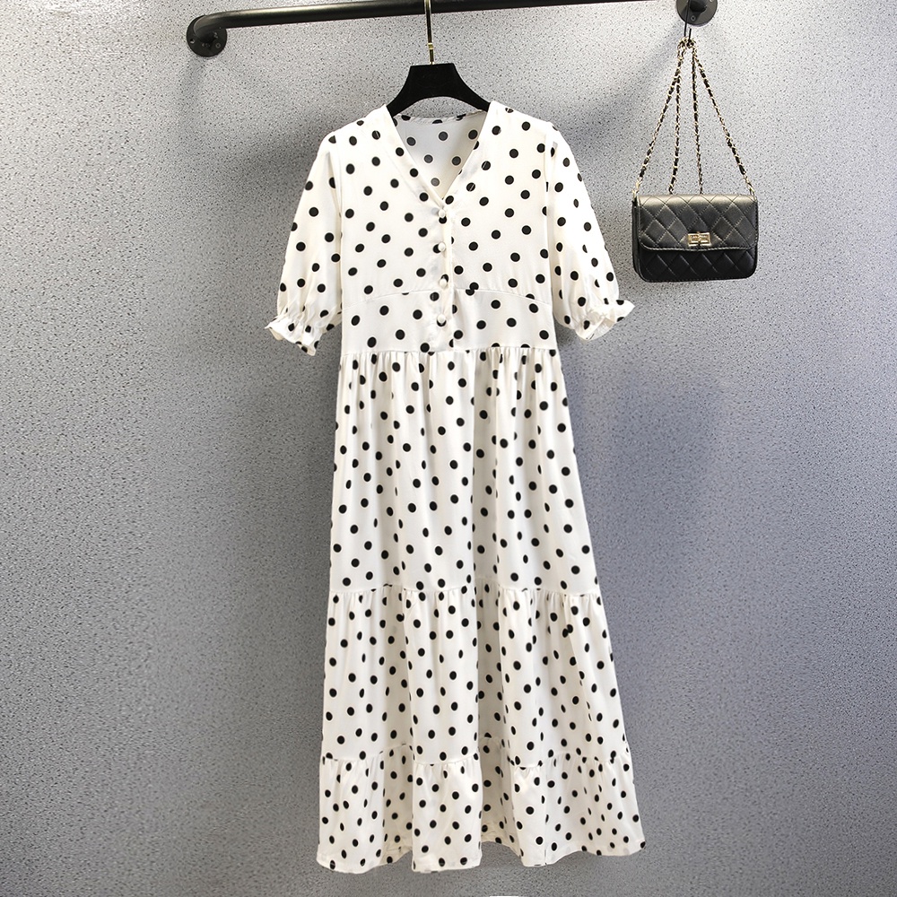 NRVP Đầm Dài Tay Ngắn In Hoa Độc Đáo Thời Trang Mùa Hè Hàn Quốc 2023 Dành Cho Bạn Nữ