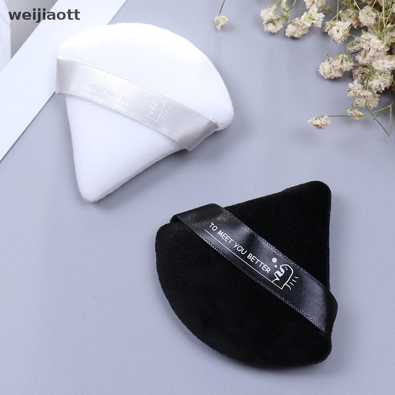 Bông Mút Trang Điểm Hình Tam Giác Mini Bằng Cotton Sa Thạch