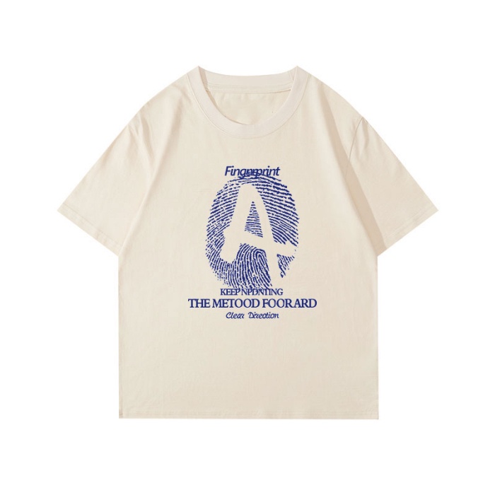 Áo Thun 100% Cotton Tay Ngắn Cổ Tròn In Họa Tiết Phong Cách Hàn Quốc Cho Nữ