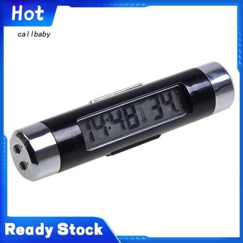 Đồng Hồ Điện Tử Màn Hình LCD Hiển Thị Nhiệt Độ Cho Xe Hơi