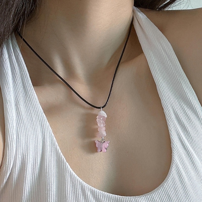 ✿ Vòng cổ Chuỗi Hạt Tua Rua Mặt Hình Trái Tim Ngôi Sao Mặt Trăng