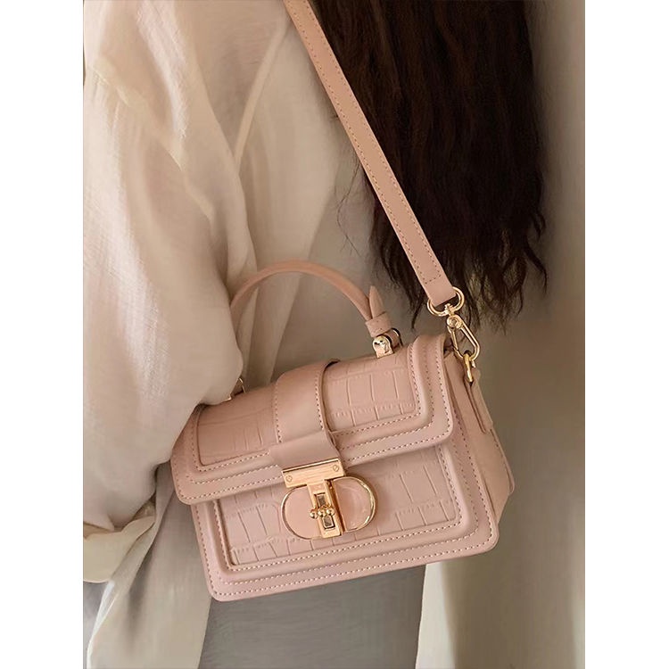 Túi Xách Da Đeo Vai Hình Vuông Cỡ Nhỏ Phong Cách Âu Mỹ Thời Trang Cho Nữ