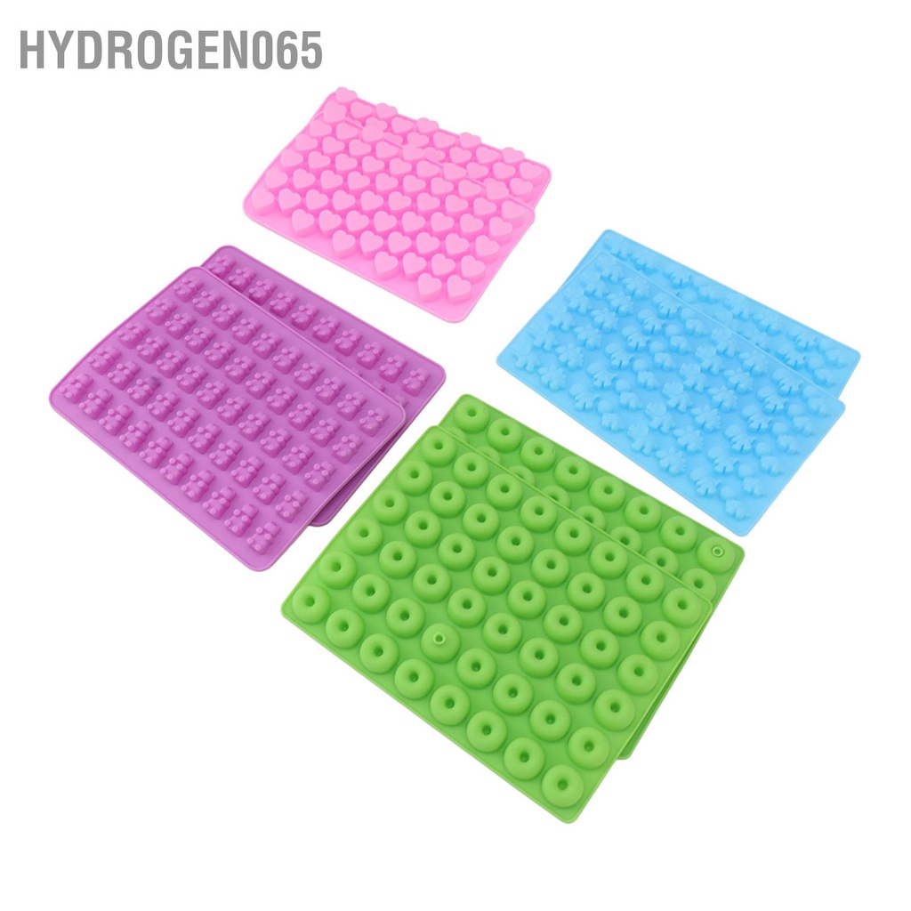 Hydrogen065 10 Chiếc Kẹo Silicon Khuôn Mini Khủng Long Gấu Trái Tim Hình Bánh Donut Cao Chịu Nhiệt Độ Thấp Với Ống Nhỏ Giọt Cho DIY